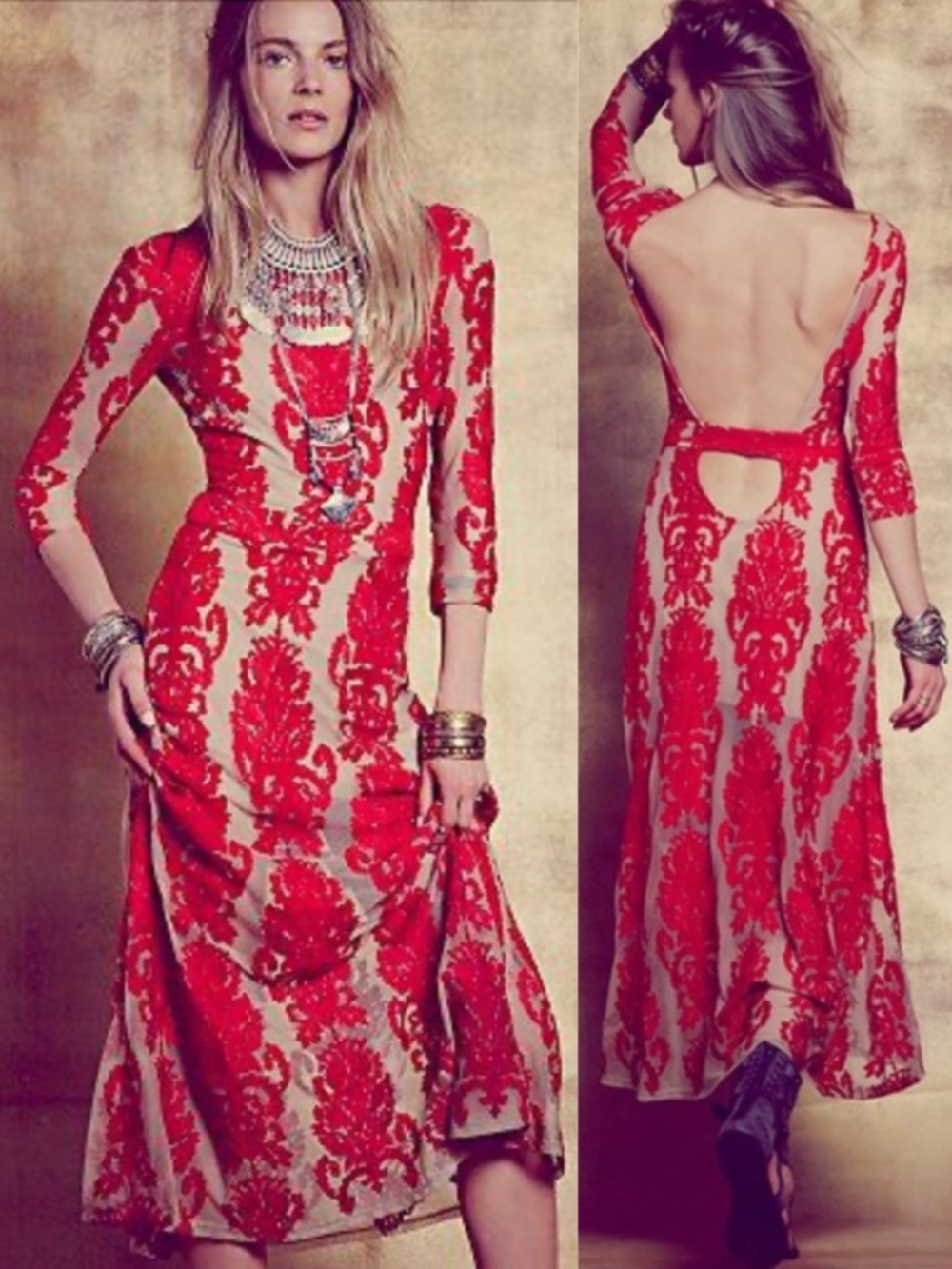 For Love and Lemons San Marcos Embroidered Dress Red Small